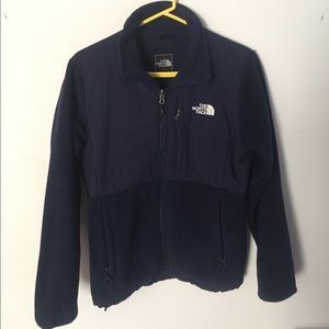 Navy Blue North Face fleece jacket, large